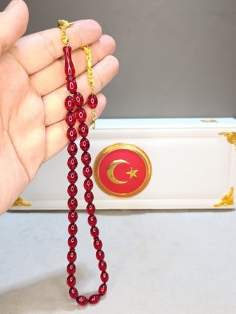 ATEŞ KEHRİBAR TESBİH USTA YAPIMI