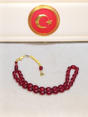 ATEŞ KEHRİBAR TESBİH USTA YAPIMI