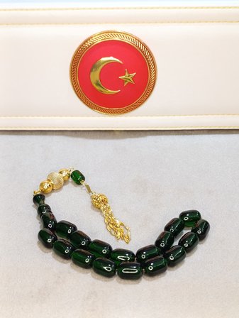 ATEŞ KEHRİBAR TESBİH BİLEK EFE BOY USTA YAPIMI