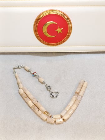 SIKMA KEHRİBAR TESBİH USTA YAPIMI KESME KESİM