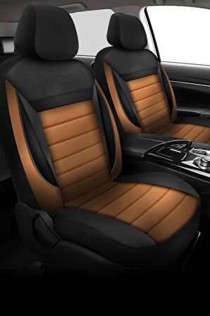 Soft Taba Tay Tüyü Renault Clio 4 Uyumlu Oto Koltuk Kılıfı