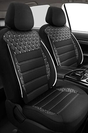 Safir Beyaz Tay Tüyü Volkswagen Golf 6 Uyumlu Oto Koltuk Kılıfı 57