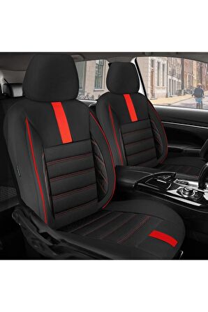 Unıversal NMS ONİKS KIRMIZI Oto Koltuk Kılıfı Alfa Romeo 156 Uyumlu Oto Koltuk Kılıfı 57