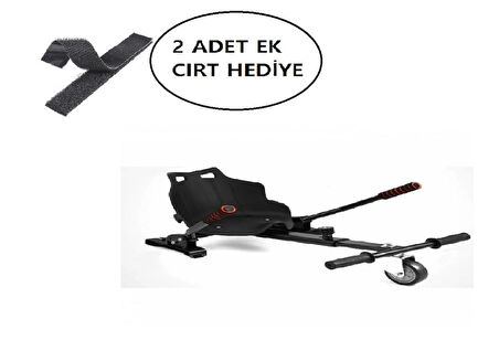 Tüm Modeller Ile Uyumlu Siyah Hoverkart Elektrikli Kaykay Hoverboard Aparatı(2 Adet Yedek Cırt Hediye)