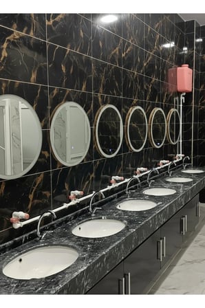 Hilal Kimya Merkezi Depolu Sabunluk Sistemi - 10 Lt Kapasiteli, 3 Musluklu, Butonlu, Hijyenik Ve Pratik - Pembe