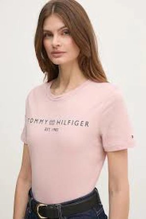 Tommyhilfiger Organik Pamuk Bayan T-shirt 