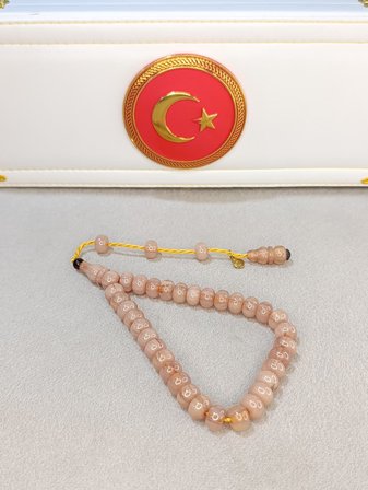 SIKMA KEHRİBAR TESBİH BEYAZ HAMUR