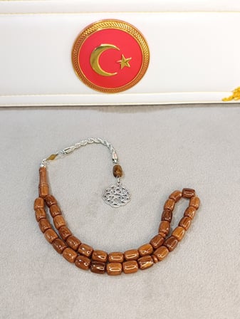 KATALİN TESBİH AÇIK KAHVERENGİ