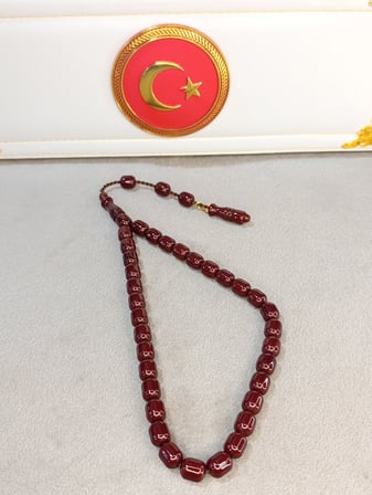 SIKMA KEHRİBAR TESBİH SİSTEMLİ PÜSKÜLLÜ