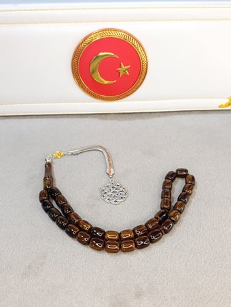KATALİN TESBİH KOYU KAHVERENGİ RENKLİ