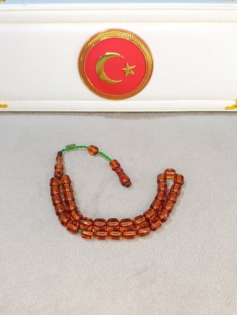 DABBAS USTA YAPIMI ATEŞ KEHRİBAR TESBİH