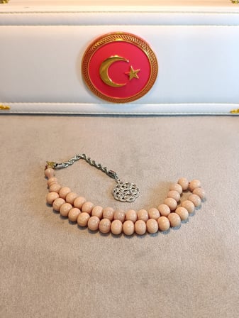 SIKMA KEHRİBAR TESBİH BEYAZ HAMUR