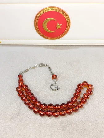 KÜRE KESİM ATEŞ KEHRİBAR TESBİH