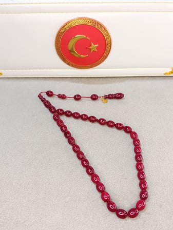 SİSTEMLİ PÜSKÜLLÜ SIKMA KEHRİBAR TESBİH