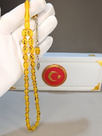 KARINCA FOSİLLİ UÇAK CAMI TESBİH