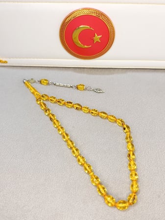 KARINCA FOSİLLİ UÇAK CAMI TESBİH