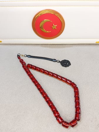 ATEŞ KEHRİBAR TESBİH USTA YAPIMI