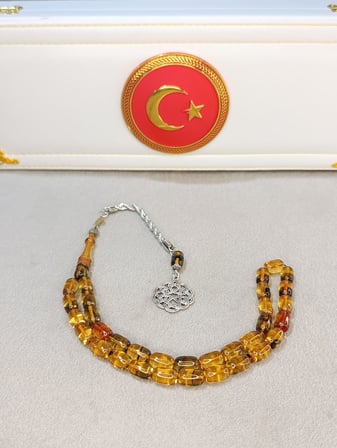 ATEŞ KEHRİBAR TESBİH USTA YAPIMI