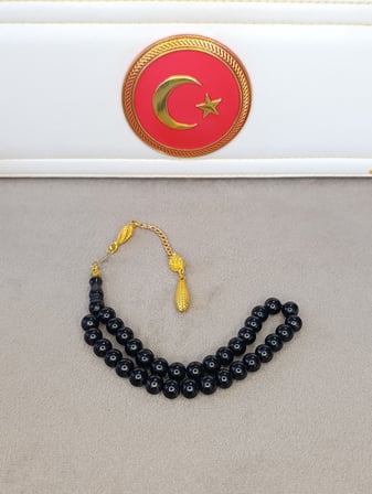 GÜRCÜ OLTU TESBİH KÜRE KESİM ALPAKA PÜSKÜLLÜ