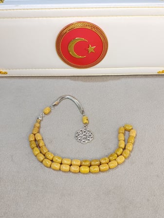 İSA BALKAYA USTA YAPIMI SIKMA KEHRİBAR TESBİH