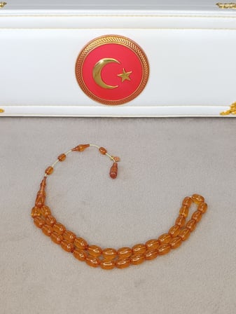 SİSTEMLİ ATEŞ KEHRİBAR TESBİH HALİL KOÇAK USTA YAPIMI