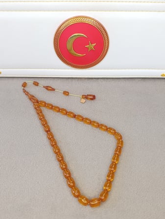 SİSTEMLİ ATEŞ KEHRİBAR TESBİH HALİL KOÇAK USTA YAPIMI