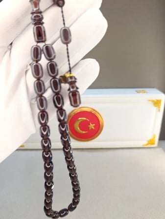 PATİNLİ BLOK ZAR KEHRİBAR TESBİH