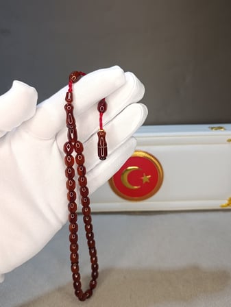 SIKMA KEHRİBAR TESBİH SİSTEMLİ PÜSKÜL USTA YAPIMI