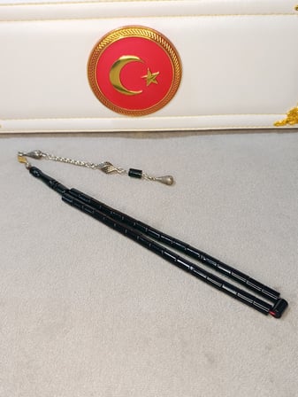 ATEŞ KEHRİBAR TESBİH USTA YAPIMI KESME KESİM