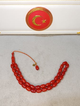 YAĞ GİBİ ÇEKİMLİ SIKMA KEHRİBAR TESBİH