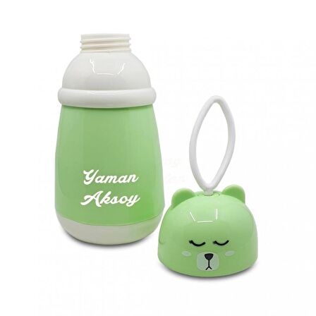 Kişiye Özel Cam Şişe Panda Matara 380 ml