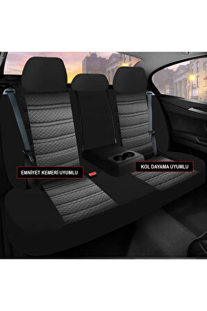 KZY King Jakar SİYAH  Hyundai I20 2009-2014 Uyumlu Oto Koltuk Kılıfı