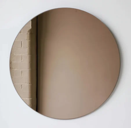 14 CM YUVARLAK BRONZ AYNA RODAJLI