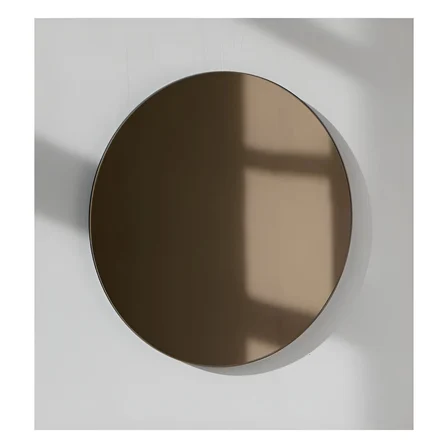 14 CM YUVARLAK BRONZ AYNA RODAJLI