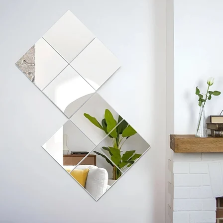 20x20 CM KARE AYNA RODAJLI 1 ADET