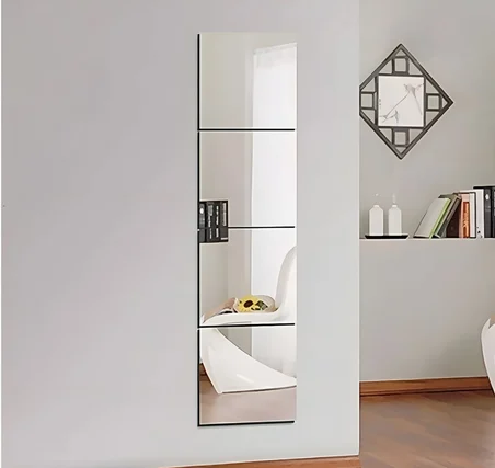 20x20 CM KARE AYNA RODAJLI 1 ADET