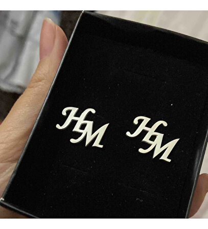 HM MODEL KOL DÜĞMESİ GÜMÜŞ KİŞİYE ÖZEL