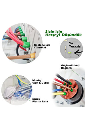 Classic COMPACT'' Trifaze Elektrikli Araç Kombinasyon Kutusu 5x32A+1x16A, 5 Yıl Garanti V i k o / P a n a s o n i c