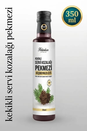 Hekimhan Kekikli Servi Kozalağı Pekmezi & Keçiboynuzu Özlü 350 ml – Bitkisel Karışım