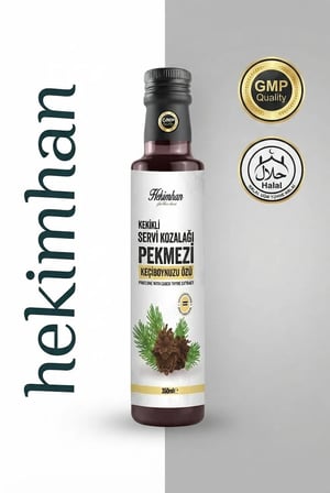 Hekimhan Kekikli Servi Kozalağı Pekmezi & Keçiboynuzu Özlü 350 ml – Bitkisel Karışım