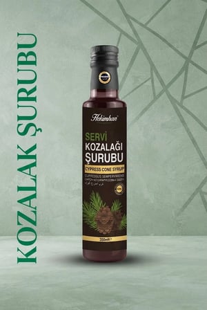 Hekimhan Servi Kozalağı Şurubu 350 ml – Doğal İçerikli Bitkisel Şurup