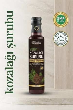 Hekimhan Servi Kozalağı Şurubu 350 ml – Doğal İçerikli Bitkisel Şurup