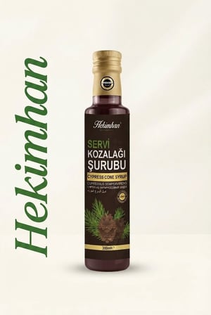 Hekimhan Servi Kozalağı Şurubu 350 ml – Doğal İçerikli Bitkisel Şurup