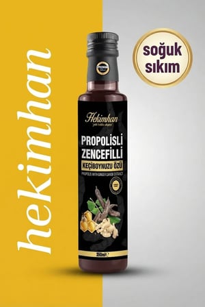 Hekimhan Propolisli Zencefilli Keçiboynuzu Pekmezi 350 ml – Özel Karışım
