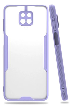 Newface Xiaomi Redmi Note 9S Kılıf Platin Silikon - Lila