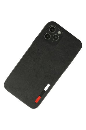 Newface Apple iPhone 11 Pro Max Kılıf Loop Deri Silikon - Siyah