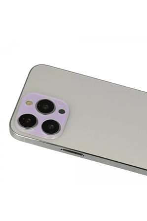 Newface Apple iPhone 13 Pro Max Rainbow Kamera Lens Koruma Cam - Mor