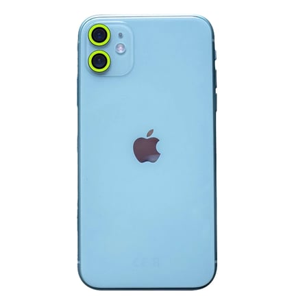 Newface Apple iPhone 11 Neon Fosforlu Kamera Lens - Yeşil