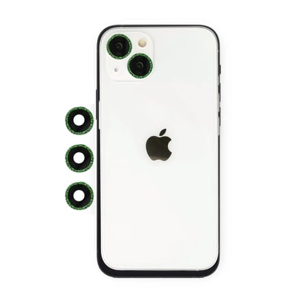 Newface Apple iPhone 14 Shine Kamera Lens - Yeşil