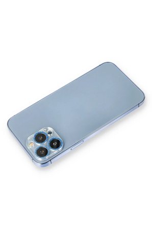 Newface Apple iPhone 12 Pro Shine Kamera Lens Koruma Cam - Mavi